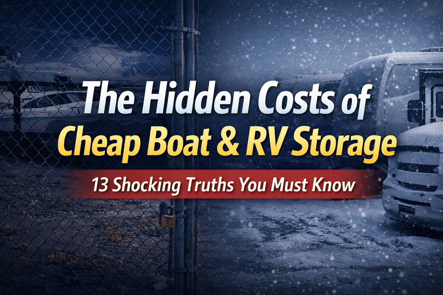 The Hidden Costs of Cheap Boat & RV Storage