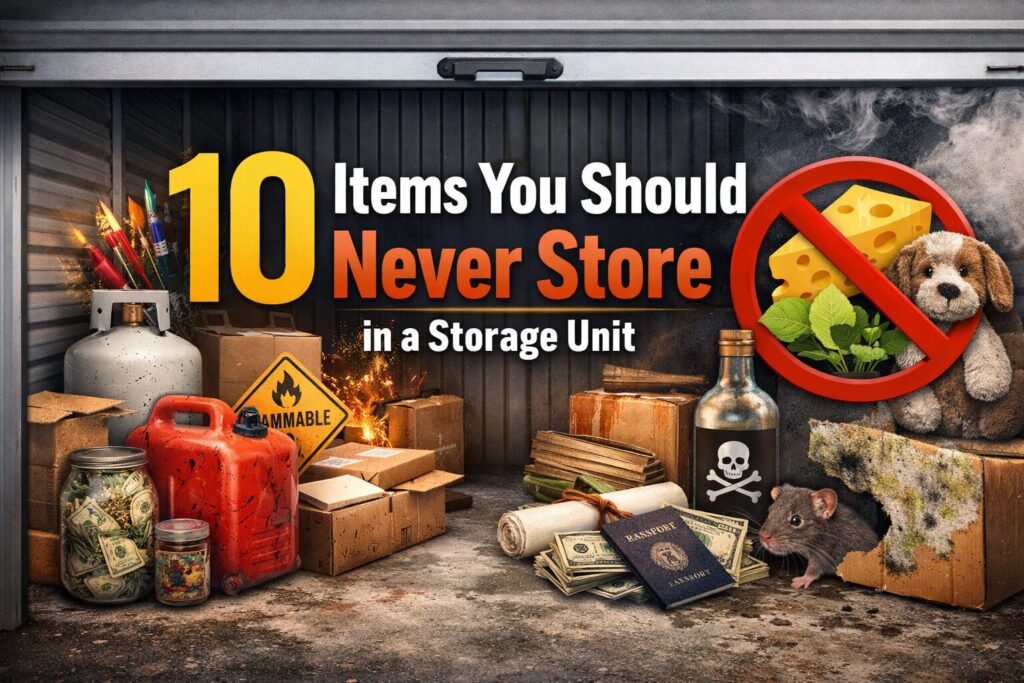 10 Items You Should Never Store in a Storage Unit