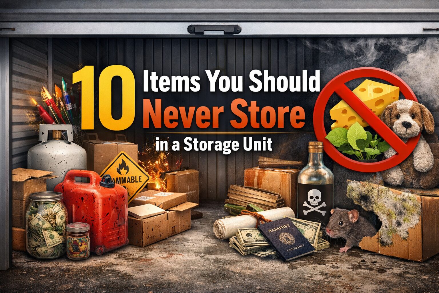 10 Items You Should Never Store in a Storage Unit