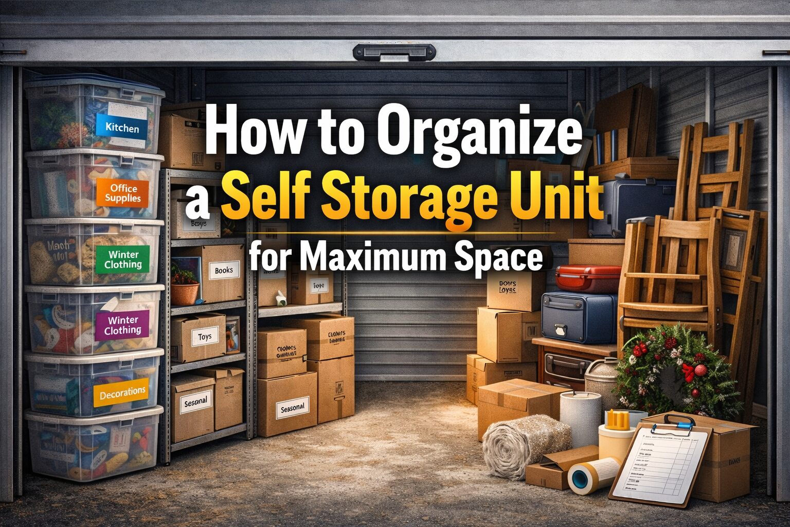 How to Organize a Self Storage Unit for Maximum Space