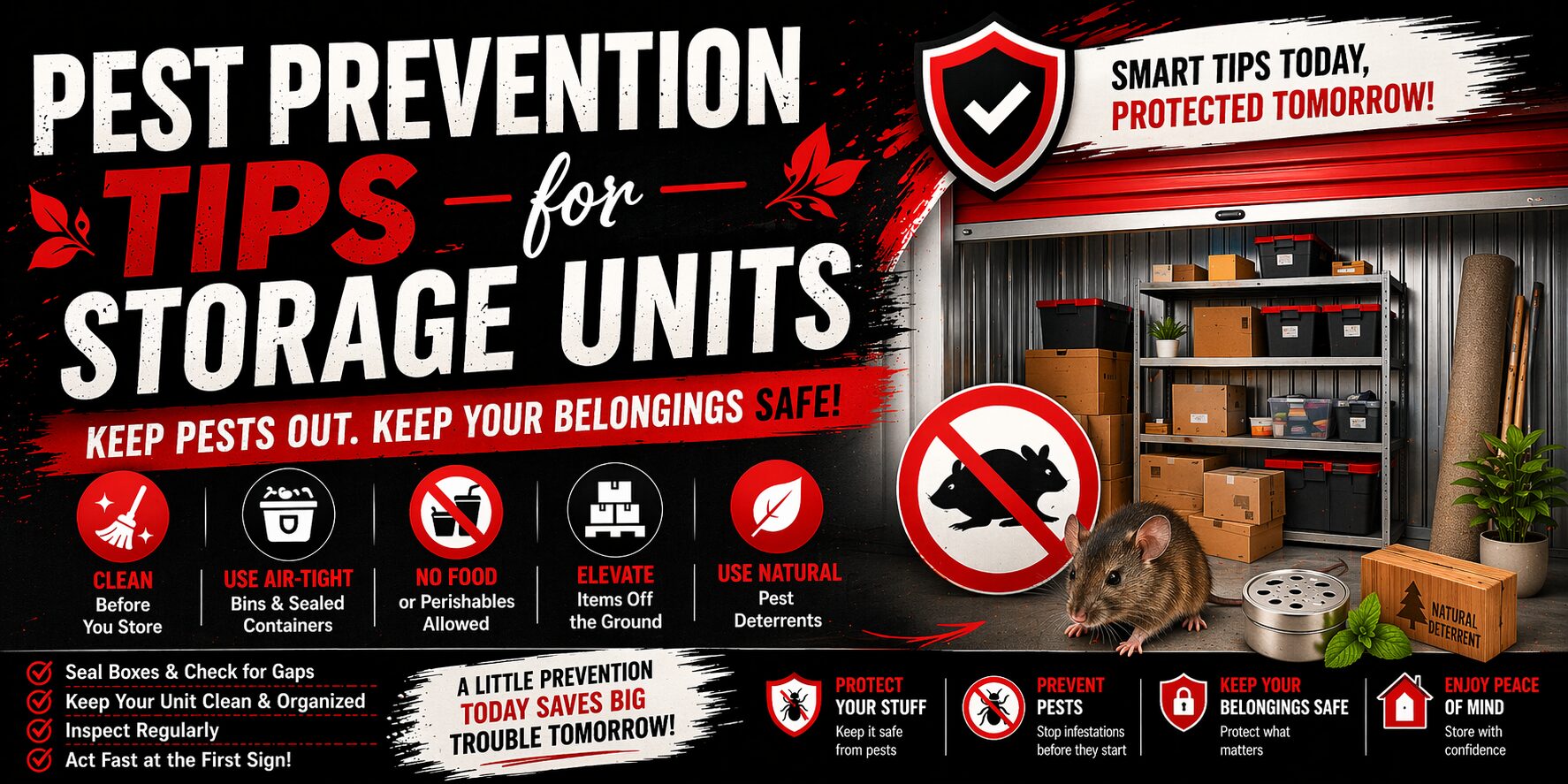 Pest Prevention Tips for Storage Units