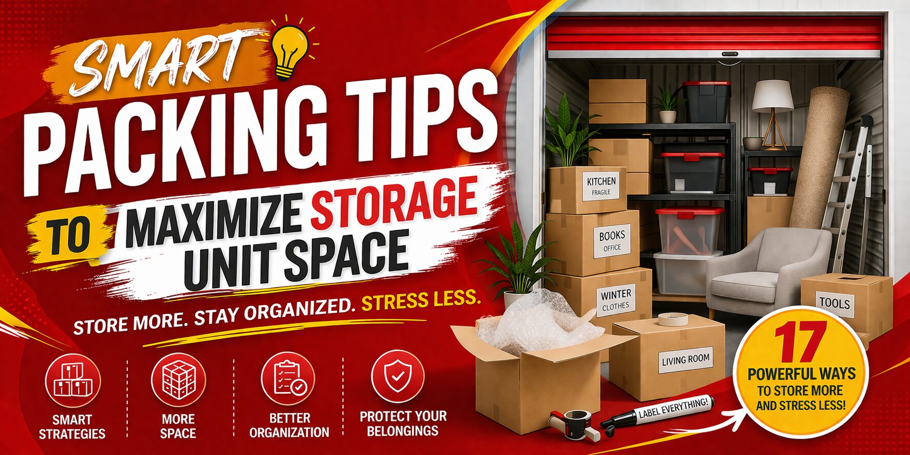 Smart Packing Tips to Maximize Storage Unit Space