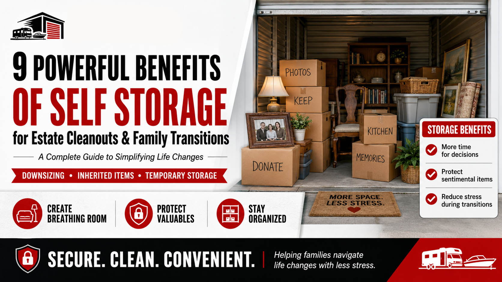 9 Powerful Benefits of Self Storage for Estate Cleanouts & Family Transitions