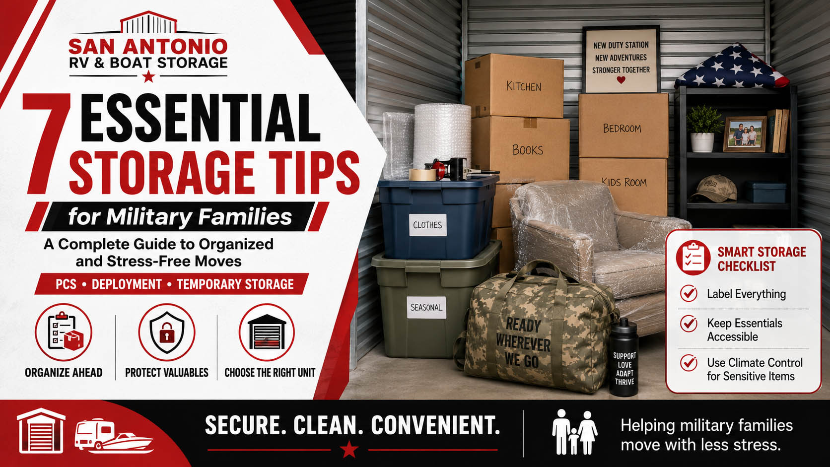 7 Essential Storage Tips for Military Families: A Complete Guide to Organized and Stress-Free Moves