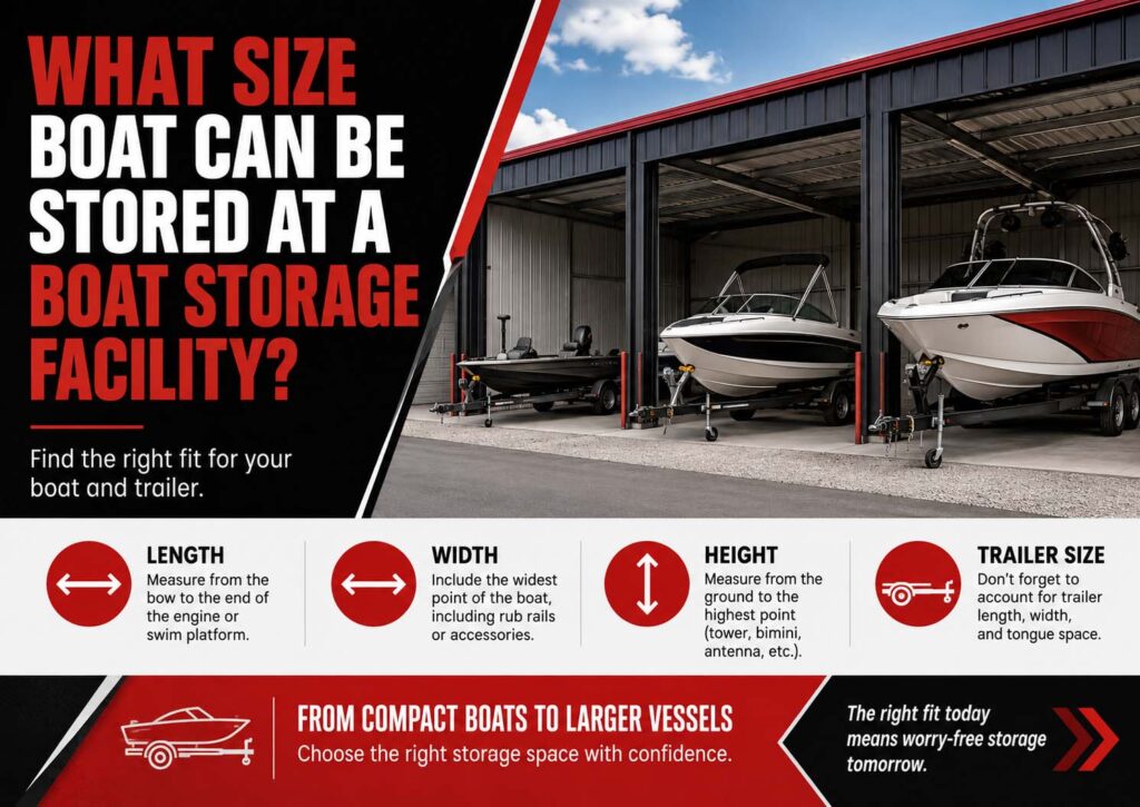 What Size Boat Can Be Stored at a Boat Storage Facility?