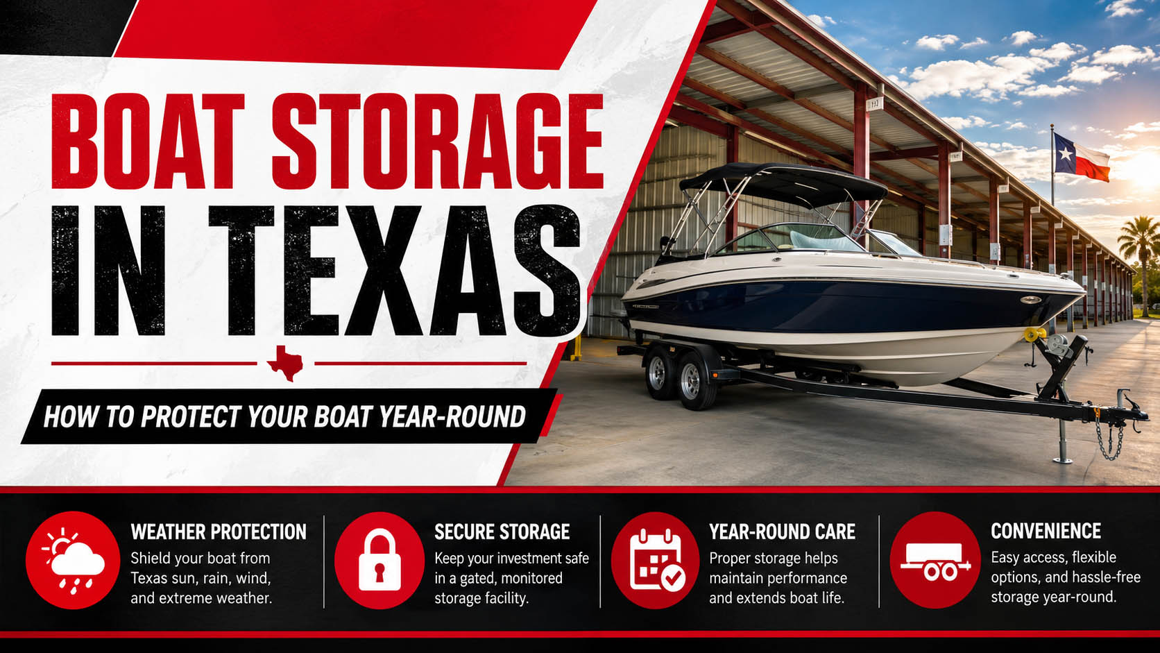 📦 Choosing a Storage Facility in San Antonio? Here’s What to Look For. Whether you’re storing household items, business inventory, seasonal belongings, an RV, or a boat, the storage facility you choose matters. The right facility should be secure, clean, convenient, and easy to access — not just the cheapest option available. Our latest guide covers 15 things to look for before choosing a storage facility in San Antonio, including: ✅ Strong security features ✅ Clean, well-maintained units and grounds ✅ Convenient location ✅ Easy access when you need it ✅ Clear pricing and rental terms ✅ Helpful customer service ✅ The right unit or parking size for your needs A little research upfront can help protect your belongings and give you more peace of mind. Secure. Clean. Convenient. Storage solutions built for San Antonio. 📍 Read the full guide to choose the right storage facility with confidence.