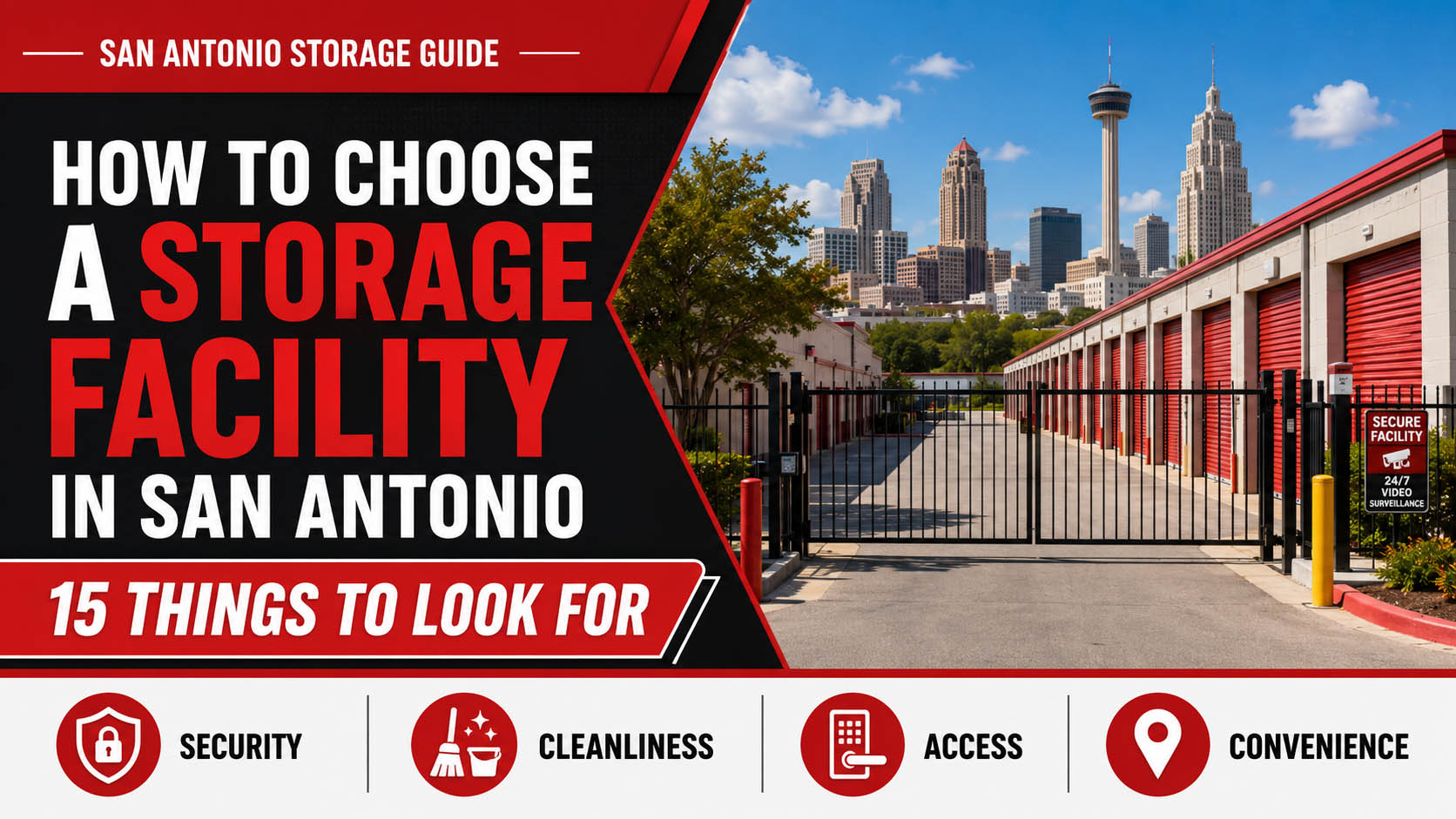 How to Choose a Storage Facility in San Antonio: 15 Things to Look For