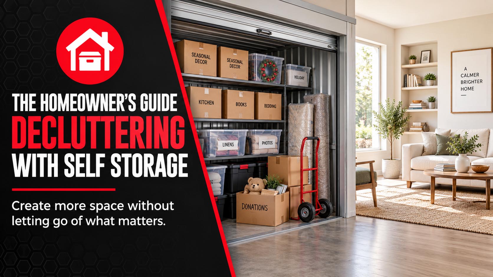 The Homeowner's Guide to Decluttering With Self Storage