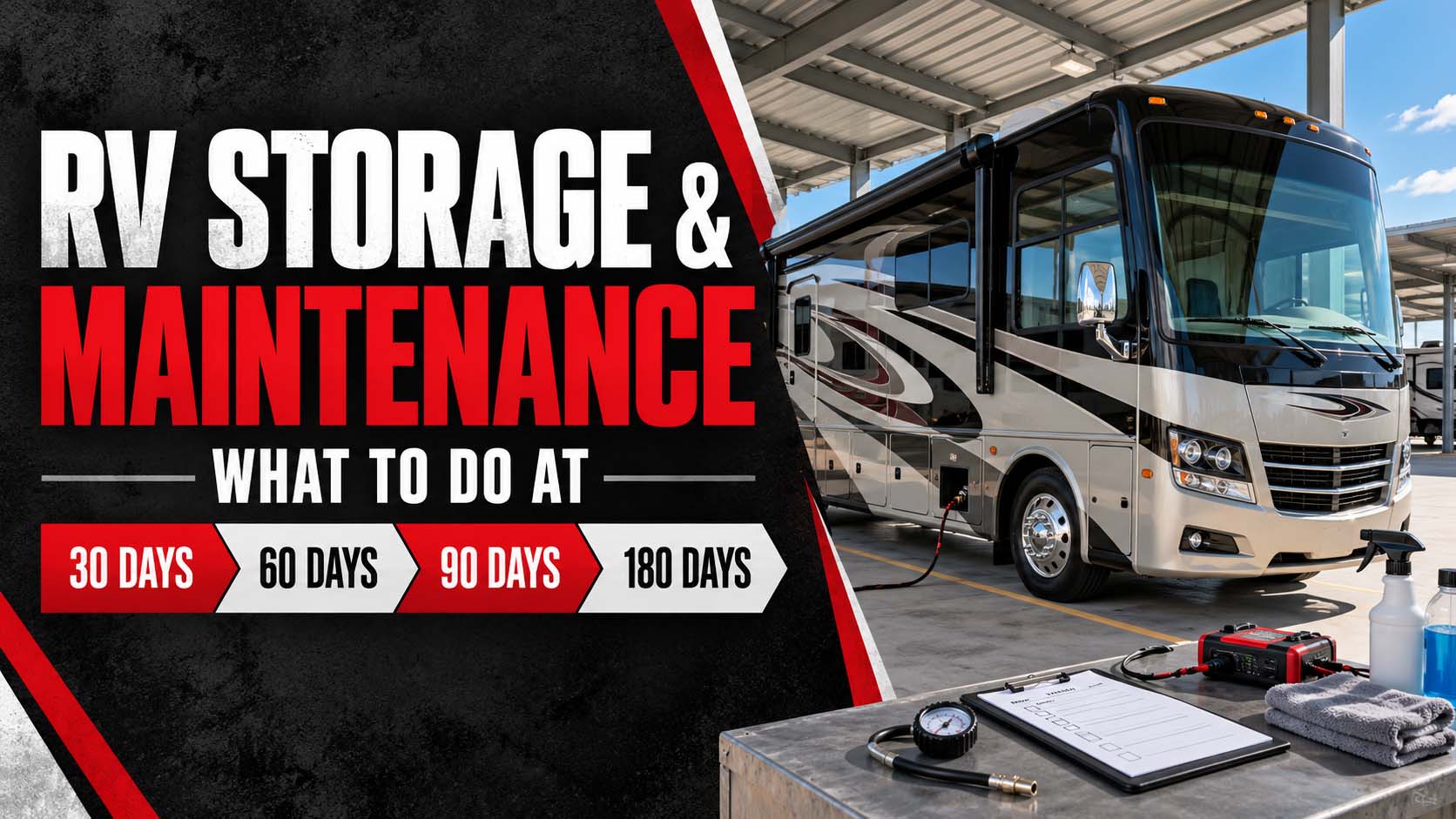 RV Storage & Maintenance: What to Do at 30, 60, 90 and 180 Days